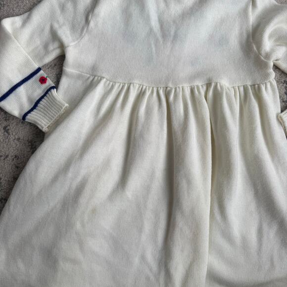 Vtg 1980s Nann-Knits Embroidered Sweater Dress - Picture 4 of 11